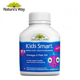 Nature's Way佳思敏 进口儿童鱼油蓝莓味 50粒